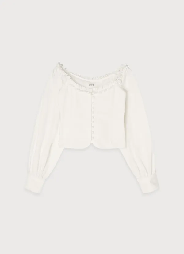 SHY OFF BLOUSE - IVORY