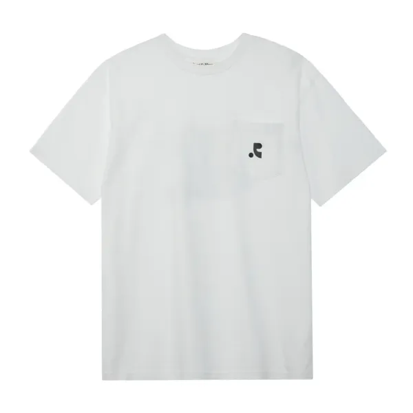 POCKET CREWNECK T-SHIRT - WHITE