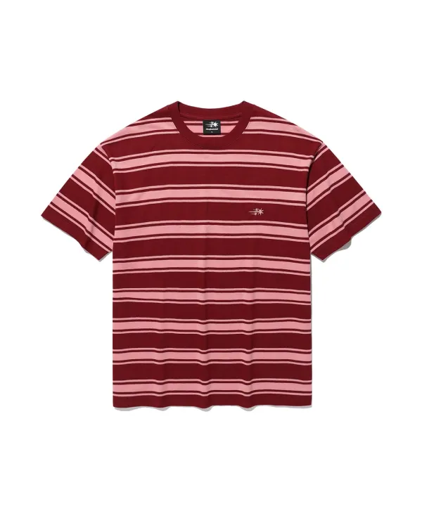 multi stripe 3star tee[red]