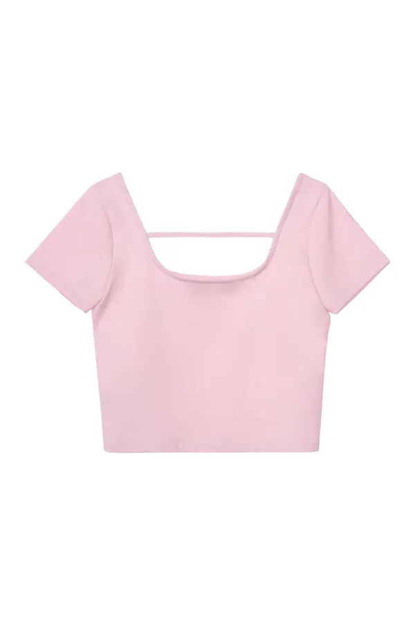 RR STRAP CROP TOP - PINK