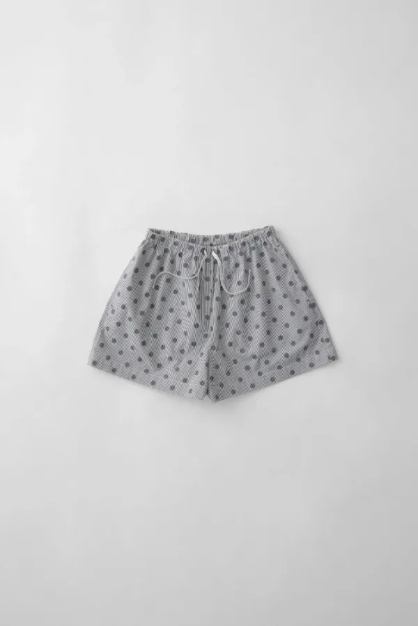 dot shorts (w-navy)