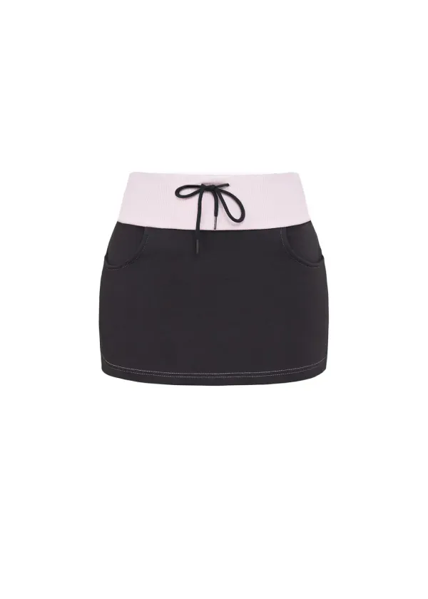 BEBE TRAINING MINI SKIRT [CHACOAL]