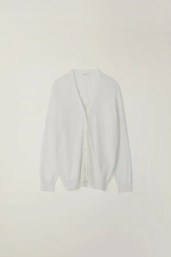 LOWEN WHOLEGARMENT KNIT CARDIGAN_IVORY