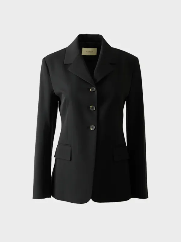 3BUTTON BLAZER_BLACK