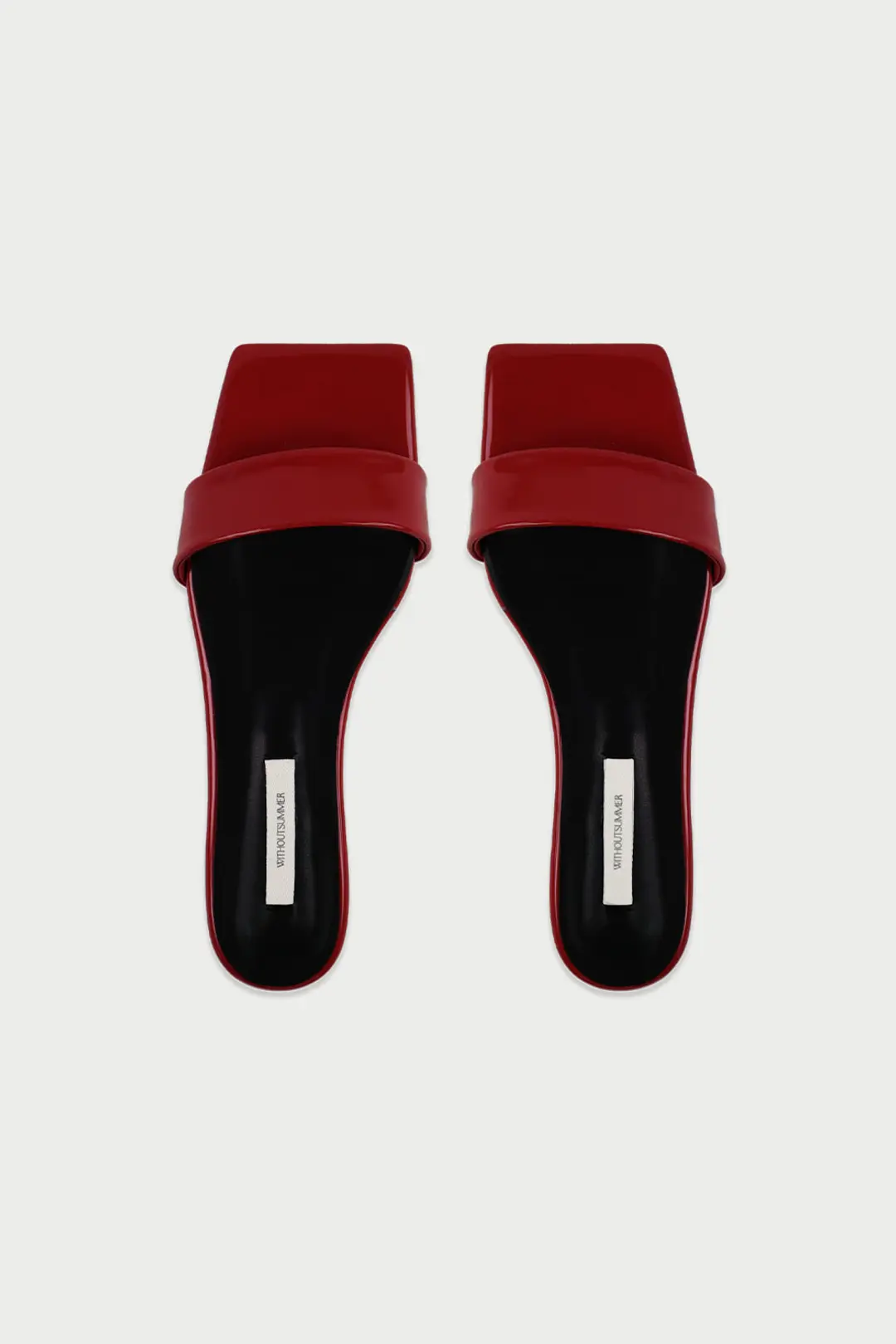 위드아웃썸머 Classic square mule_red 상품 이미지 2