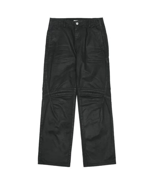 COATED PANTS [BLACK]