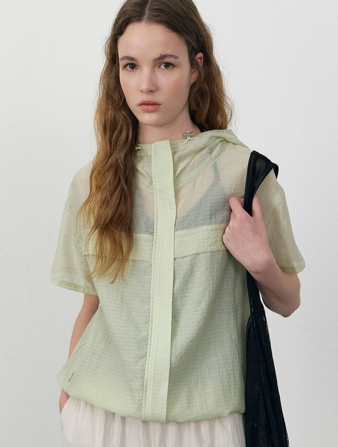 로에일 Airy short sleeve windbreaker_Mint 상품 이미지 1