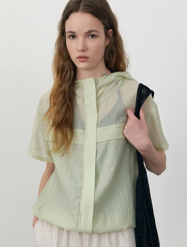 Airy short sleeve windbreaker_Mint