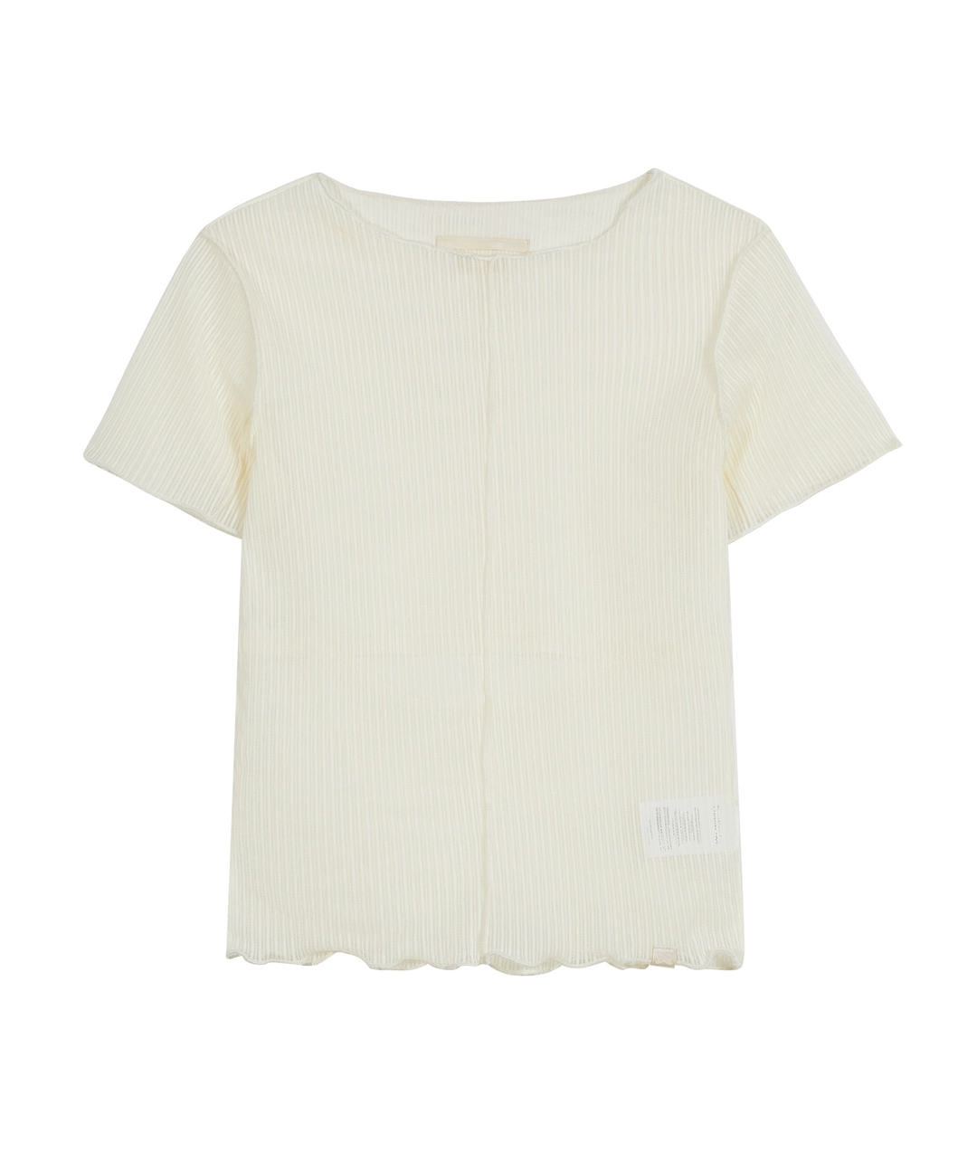 타입서비스 Back Slit Lettuce Stitch Top [Yellow] 상품 이미지 3