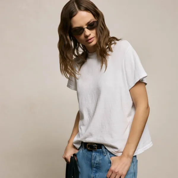 Slub Jersey Classic Tee - White