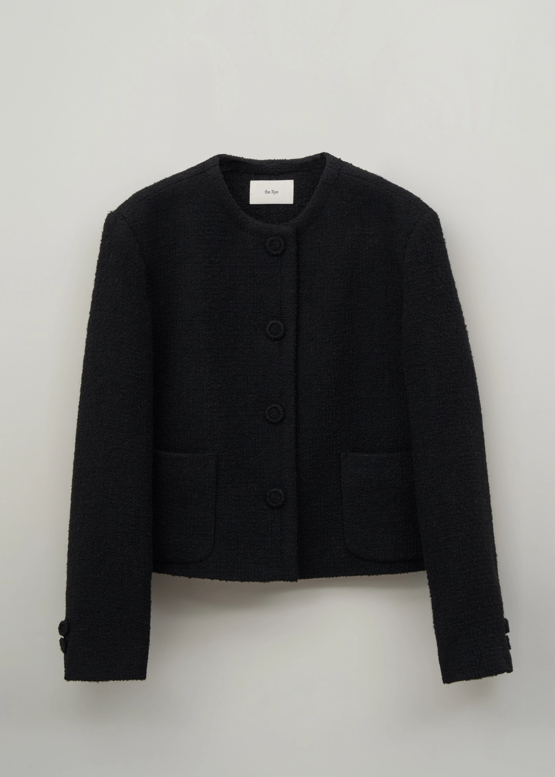 더라이 Tweed Round Jacket(Black) 상품 이미지 1