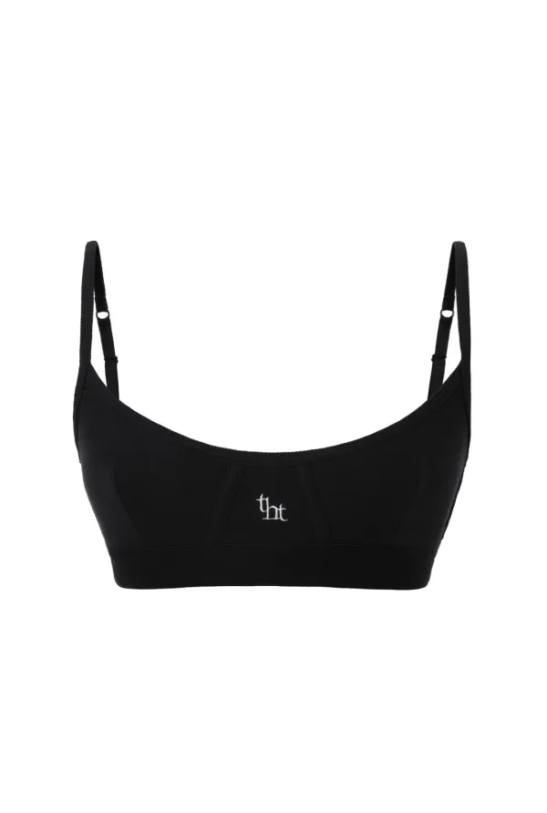 Rib logo bralette