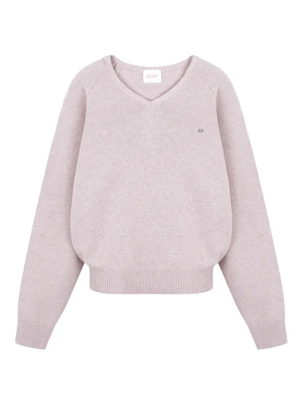 Overfit wool V-Neck Knit