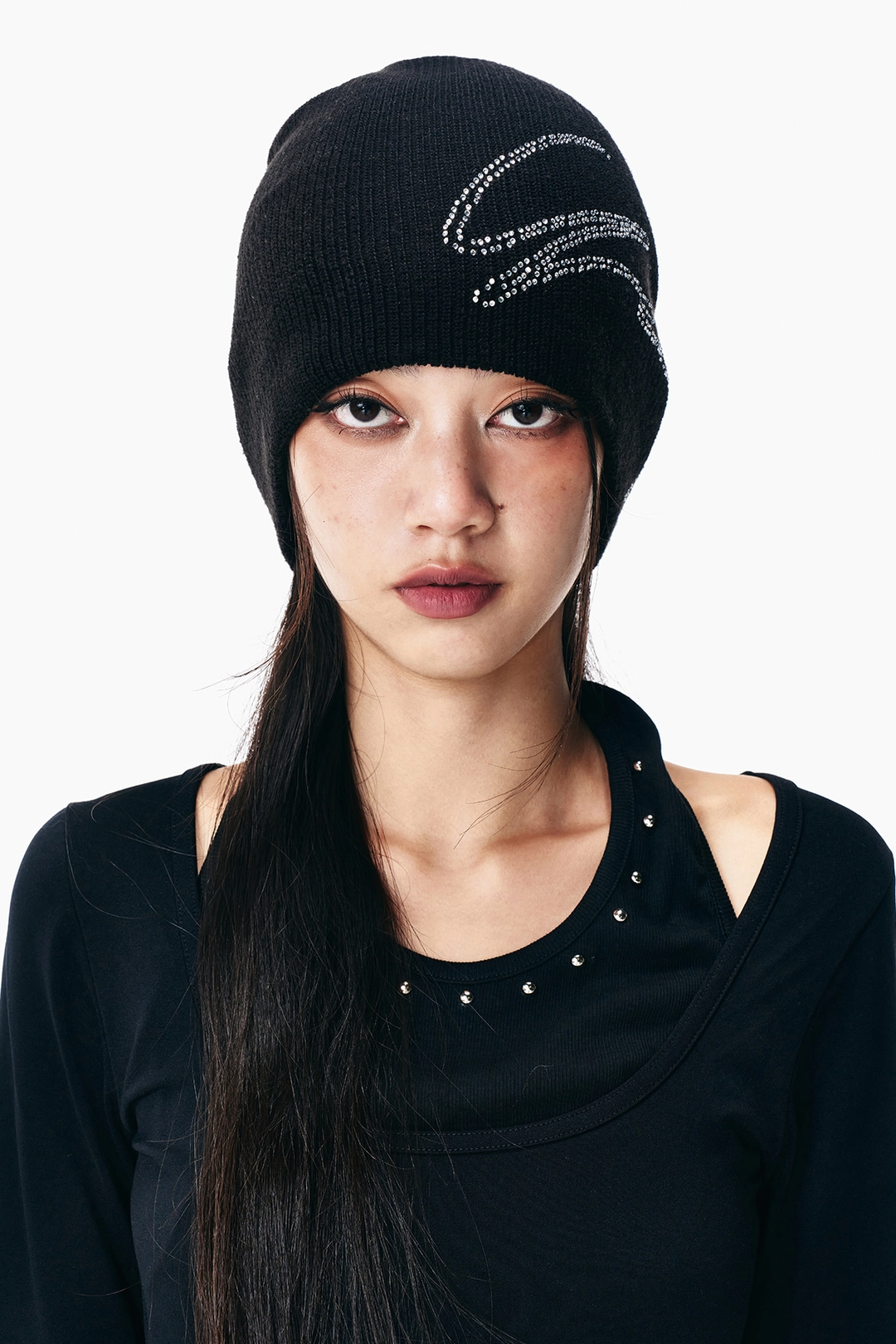 와이이이엘 SIGNATURE CUBIC BEANIE BLACK 상품 이미지 2
