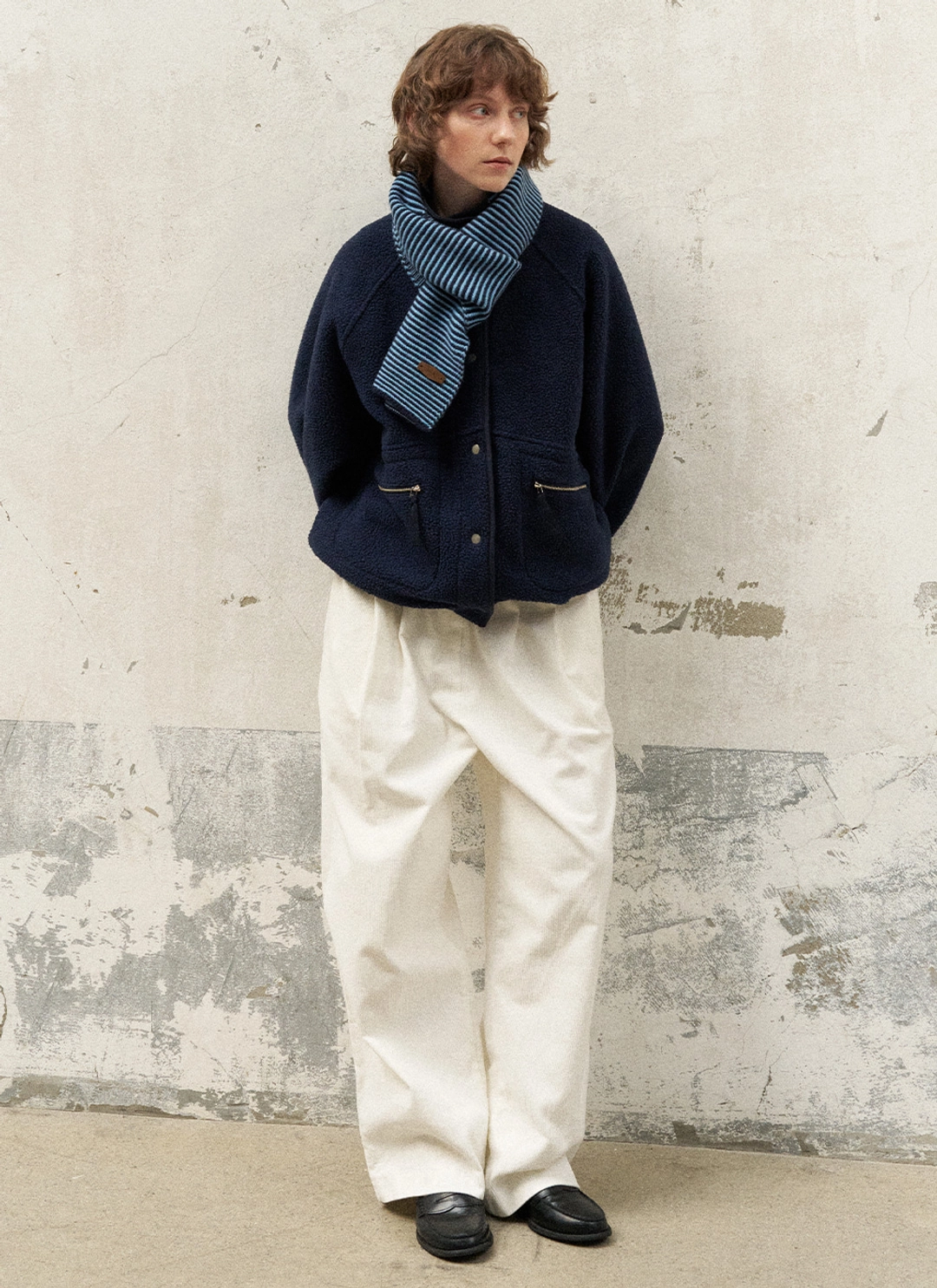 르닐 Beve Fleece Jumper (Navy) 상품 이미지 3