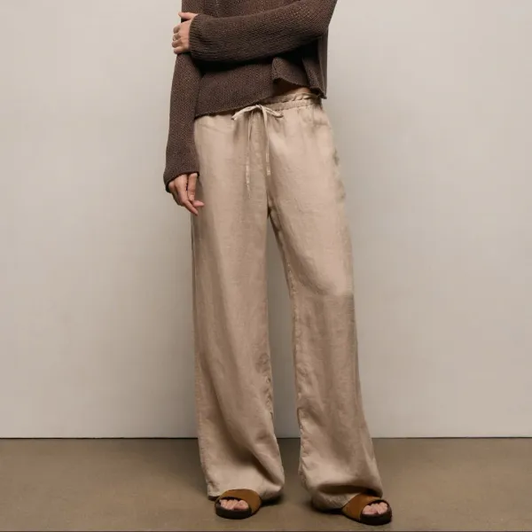 Linen Pant - Stone