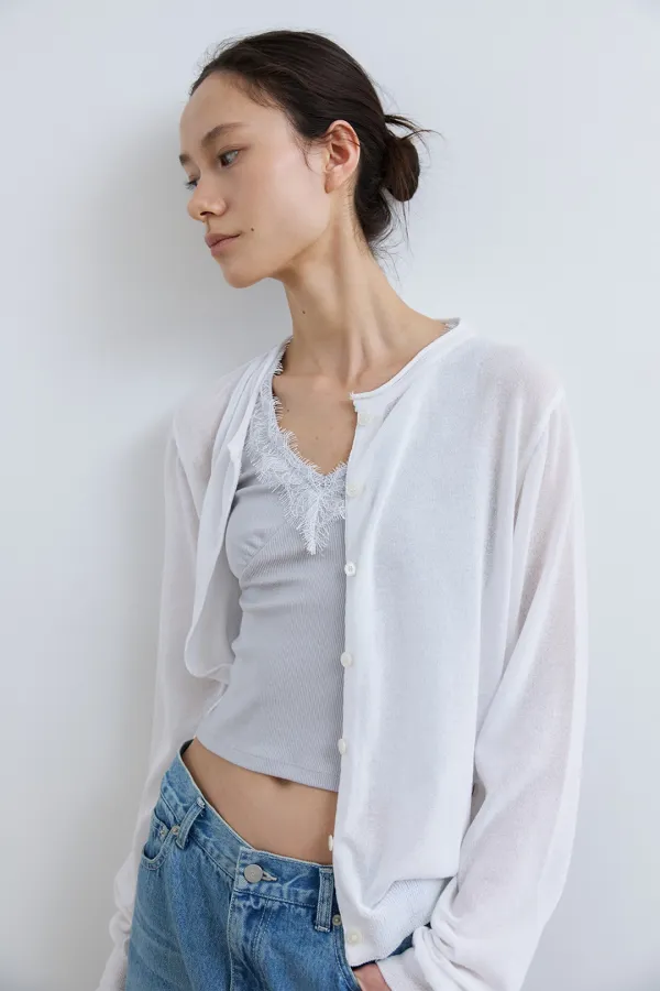 essential 2-way cardigan_white