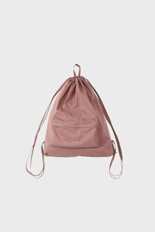 17th) a string backpack (pink)