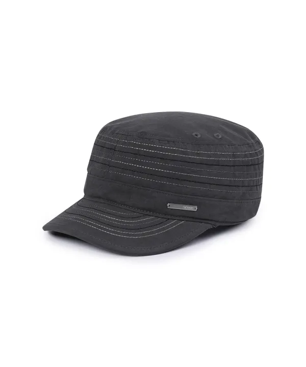 Stitch work cap CHARCOAL