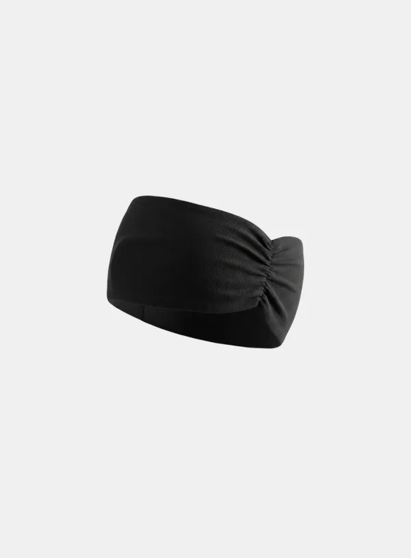 [w-hbn26-004] BS Cotton Jersey Headband - Black