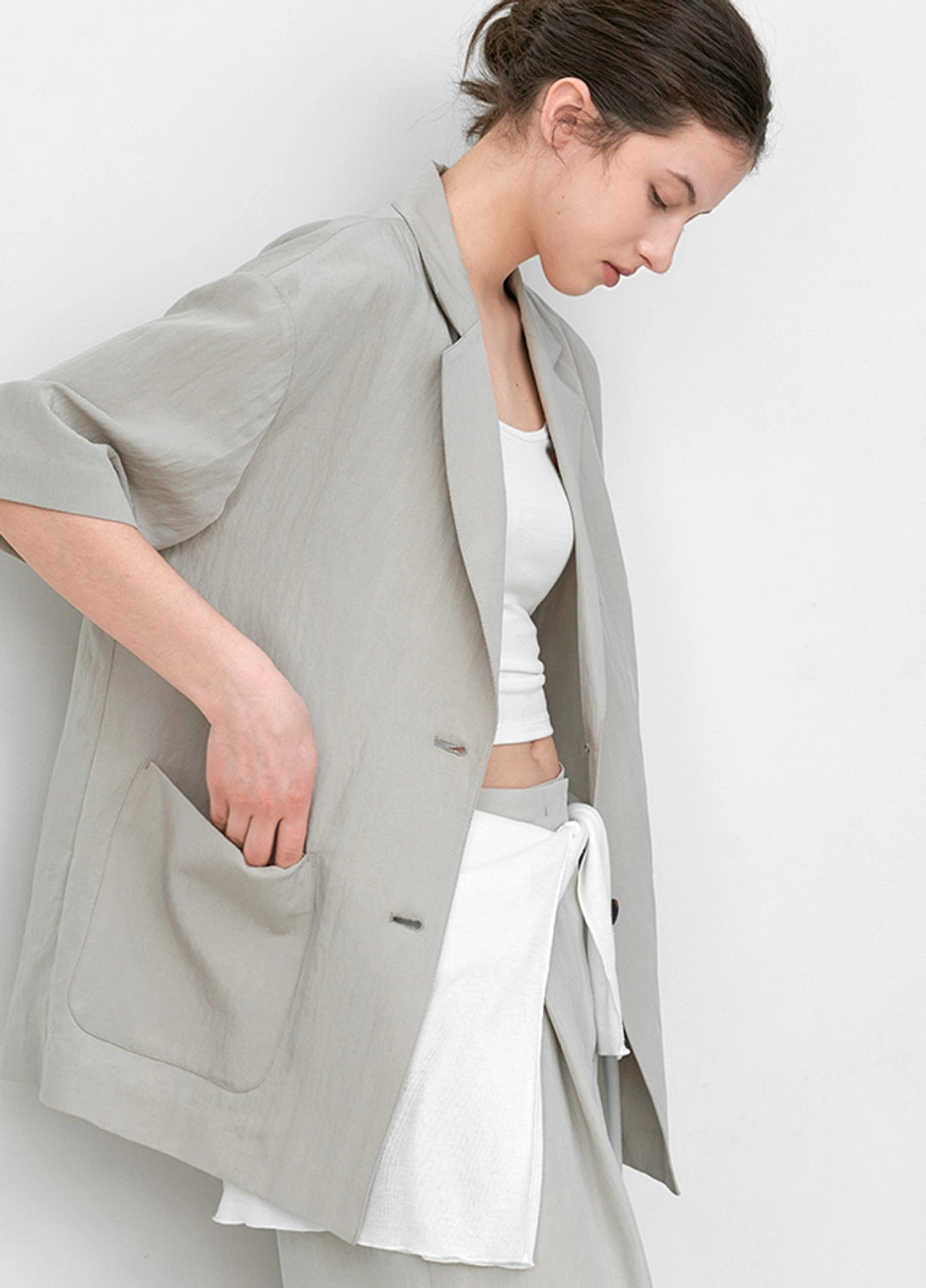 아뜰리에 나인 (JK-3069) MONO SET-UP OVER FIT JACKET 상품 이미지 1