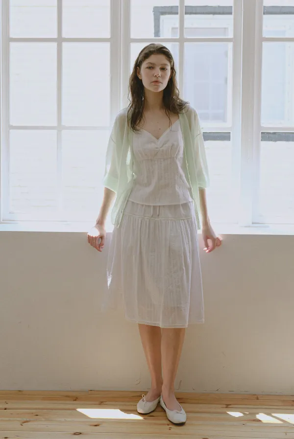 베카 레이스 코튼 스커트