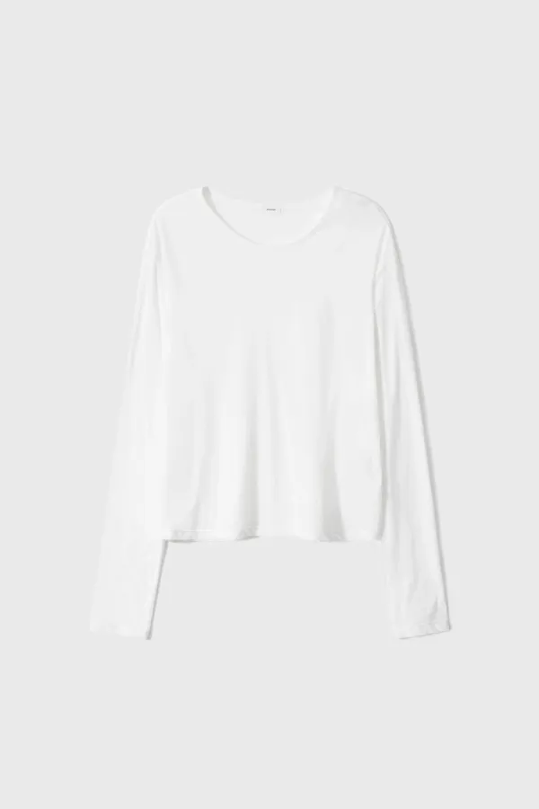 Fine Cotton Jersey Long Sleeve (White / Brown / Black)