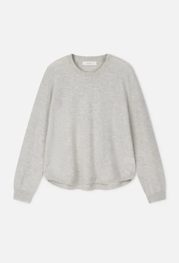 Cashmere Crew-Neck Knit (Gray)
