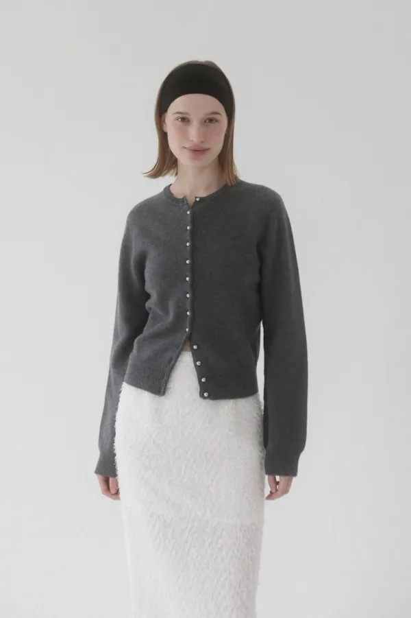 Silverball Merino Cardigan (charcoal)