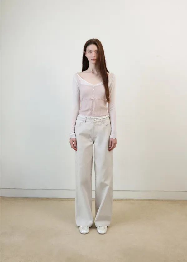 [2ND] Sage Carpenter Pants(Pink Beige)
