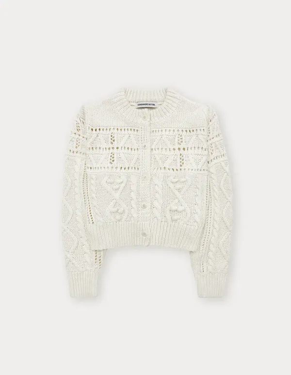 Popo Cotton Cardigan - Ivory