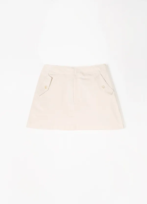 3RD Celi Pocket Mini Skirt(Cream)