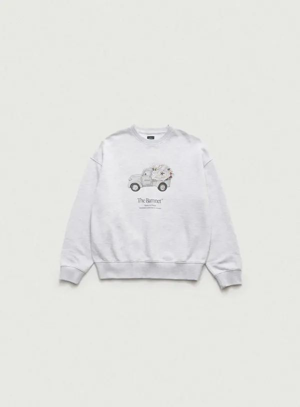 [Last Offer] Flower Car Sweat Shirt