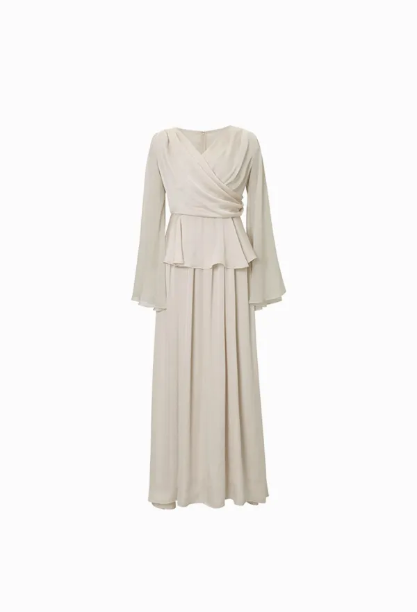 [APHRODITE] #04 Wrap Dress (Beige)