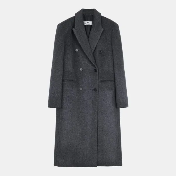 [은현 PICK] wool double-breasted coat (melange gray)