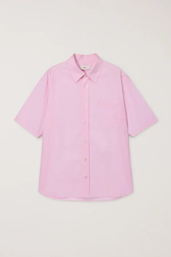 UNISEX OVERSIZED HALF SLEEVE SHIRT SOFT PINK_UDSH6B128P1