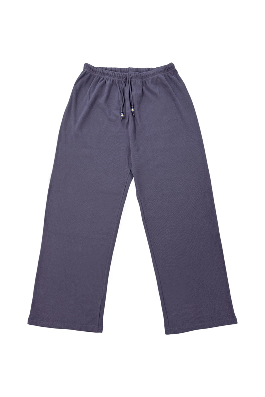 투머치택스 WOOD BEAD WAFFLE PANTS (BLUE) 상품 이미지 1
