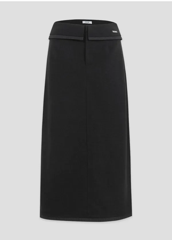  [25-36]  Aileen Fold Long Skirt  에일린 폴드 롱 스커트 (겨울-데일리룩-데이트룩-오피스룩-하객룩-격식룩-레이어드-피치기모-롱스커트-H라인-자체제작) 