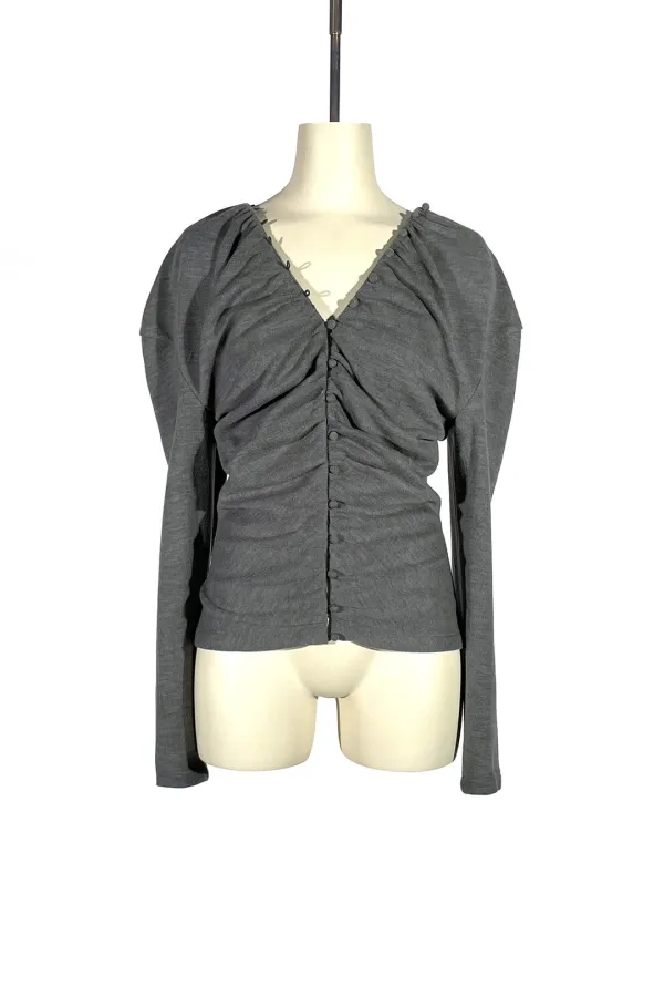 FW25 GRAY BUTTON LINK TOP