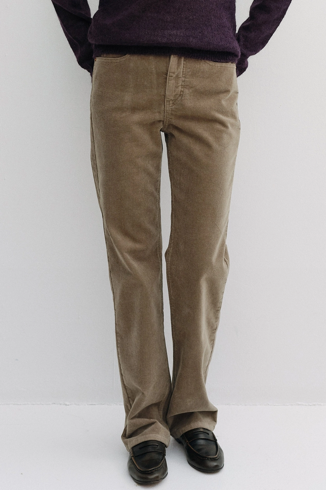 블랭크공삼 relaxed straight corduroy pants (vintage beige) 상품 이미지 1