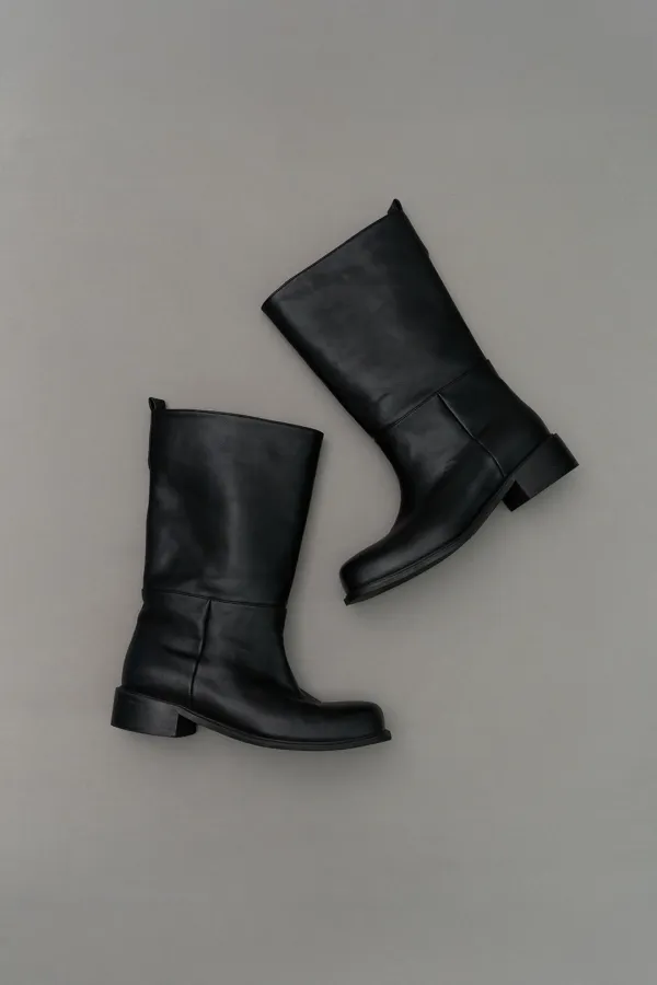 Square half boots