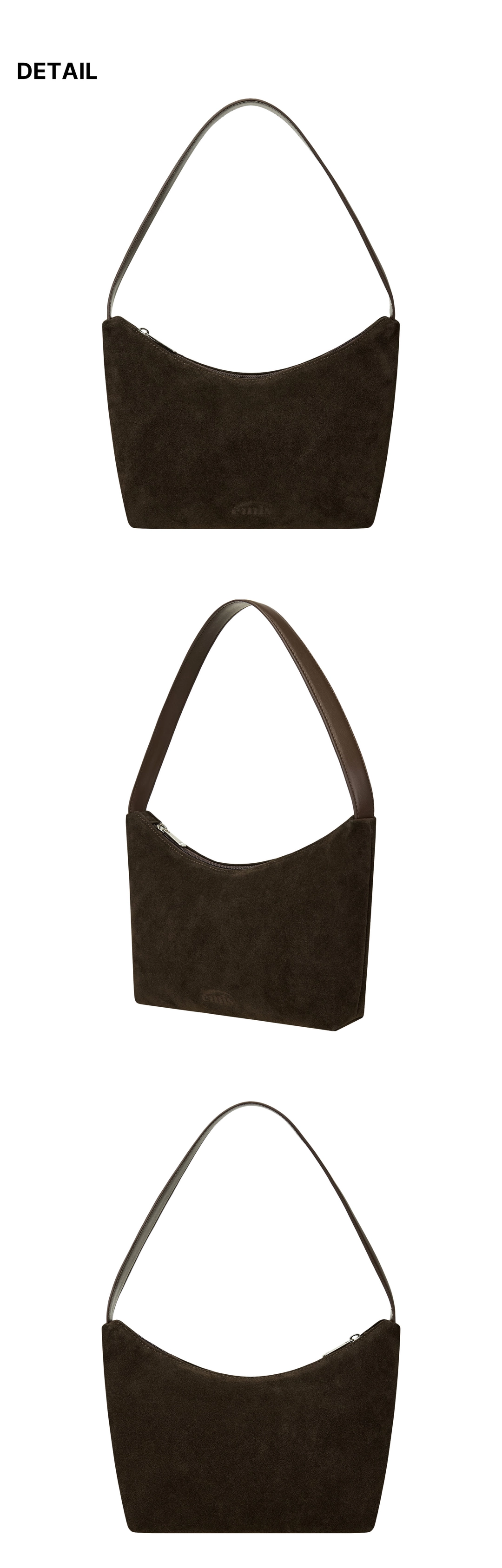 이미스 SUEDE HOBO BAG-BROWN 상품 이미지 1