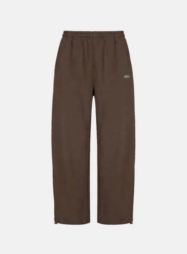 [w-pts26-022] BS Soft Terry Baggy Joggers - Brown