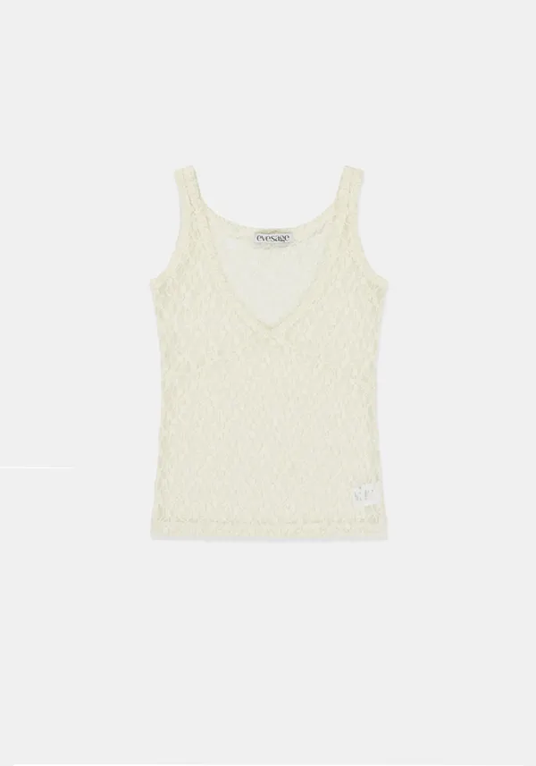 Lace sleeveless (Ivory)