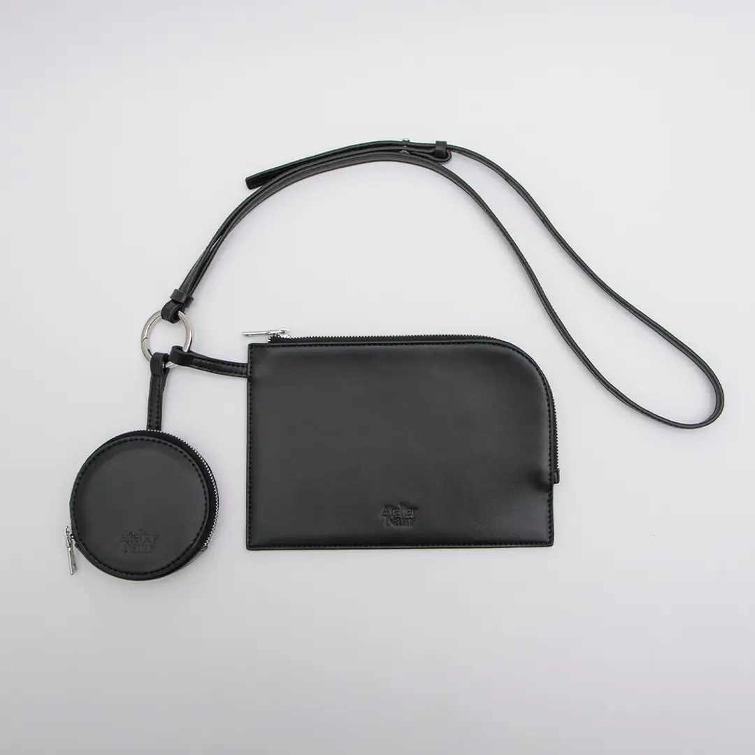 아뜰리에 나인 (Z-B-2437)FAUX LEATHER 2WAY POUTCH BAG 상품 이미지 1