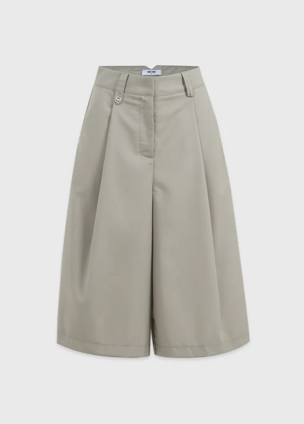  [25-36]  Hugh Wide Bermuda Pants  휴 와이드 버뮤다 팬츠 (봄-가을-출근룩-격식룩-하객룩-오피스룩-클래식룩-데일리룩-와이드팬츠-버뮤다팬츠-체형커버-자체제작) 