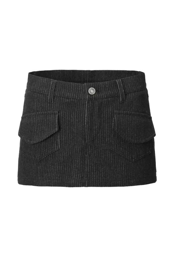 Cotton stripe skirt