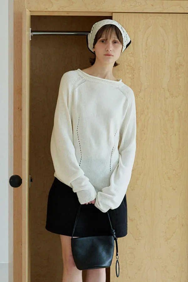 [4차]carrie boat neck pullover_white
