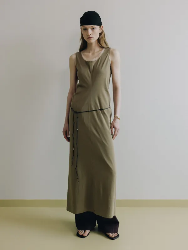 Draped Sleeveless Maxi Dress SW6MO712-96