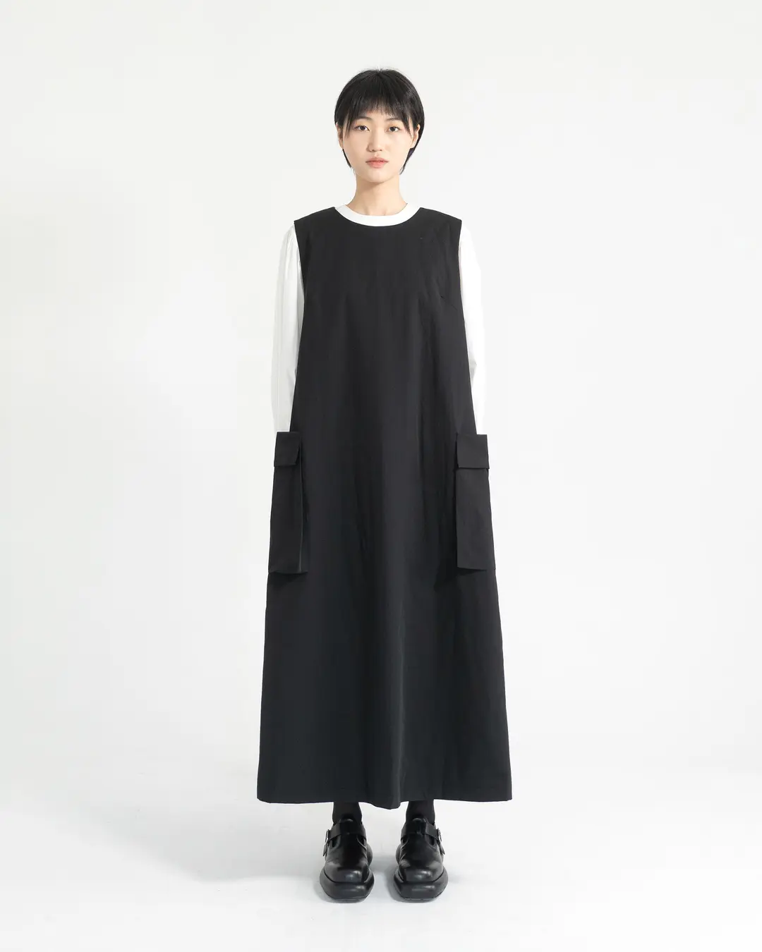 유노이아 side pocket padding dress 상품 이미지 2